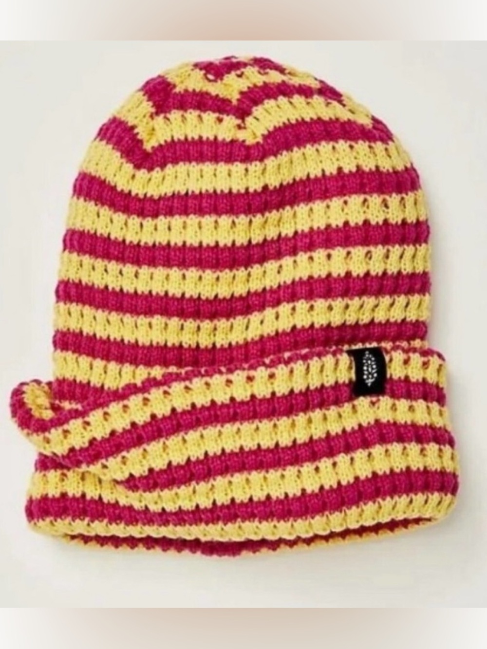 NWT FP Movement Stripe It Up Beanie in Pink Lemonade